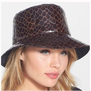 Eric Javits Patent Croc Packable Rain Hat